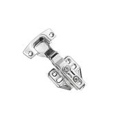 Modern Soft-Close Frameless Cabinet Door Hinges - Nickel Plated European Devise for Full/Half Overlay/Inset(Half Overlay,2 Pcs)
