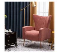 Modern Soft Single Sofa Chair for Living Room, Light Luxury Design with Backrest, Nordic Style Armchair for Balcony Leisure