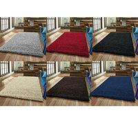 Modern Soft Touch Large Small Luxurious Shaggy Rug 5cm Pile Bedroom Hallway Area Rug Kitchen Rugs Carpet Living Room Rugs Floor Mat (Grey, 60 x 110 cm)