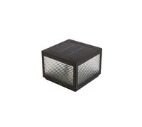 Modern Solar Lamp Post Light LED Outdoor Square Pillar Cap Light for Garden Deck Patio Fence 25cm Landscape Column Lighting