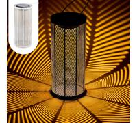 Modern Solar Lantern Lamp Decoration Scandinavian Balcony Garden Bamba White