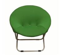 Modern Solid Color Saucer Chair Covers Stretch Round Moon Chair Slipcovers Washable Round Accent Chair Covers Adults Foldable Saucer Chair Protector For Office Home(Dark green)