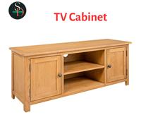 vidaXL Solid Oak Wood TV Cabinet Living Room TV Stands Units Side Cabinet