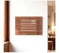 Modern Solid Wood Breaker Box Cover - Stylish Decorative Electrical Panel Cabinet, Meter Box Frame for Home, Durable Fuse Box Protection, Contemporary Design