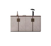 Modern Solid Wood Buffet Cabinet Black Walnut Sideboard Dining Room Table Entryway Storage Cutlery nizer 175x35x88cm Stylish Living Room Furniture