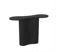 Modern Solid Wood Console Table for Entryway - Black Sofa Table for Living Room Behind Couch Foyer Easy Assembly 120x30x80cm - Stylish & Functional Home Decor