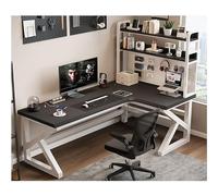 Modern Solid Wood Corner Computer Desk with Pegboard & Bookshelf - L-Shaped Home Office & Gaming Table for Small Spaces 180x80x75cm.