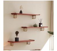 Modern Solid Wood Floating Shelves, 5.9/7.8 Inch Deep with Heavy-Duty Metal Bracket, Perfect for Living Room, Bedroom, Kitchen - Rustic Brown, 120x20 cm