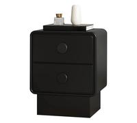 Modern Solid Wood Nightstand - Beige Bedside Table, Small Side Table for Bedroom, Living Room, Office - Stylish Storage Cabinet (45x40x50cm)
