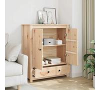 Modern Solid Wood Pine Highboard Wooden Buffet Cabinet Cupboard vidaXL