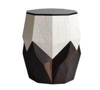 Modern Solid Wood Sofa End Table - Creative Art Design, Small Coffee Table for Living Room, Bedside Corner Table, Stylish Wooden Side Table for Cozy Spaces