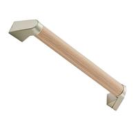Modern Solid Wood Stair Handrail - Non-Slip Wall-Mounted Support Bar for Interior Use in Schools, Villas, and Bars - Simple Design, Safety & Style