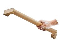Modern Solid Wood Stair Railing - Non-Slip Wall-Mounted Handrail for Hallways, Schools, Villas & Bars - Simple Design for Safety & Support