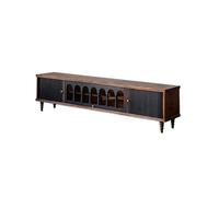 Modern Solid Wood TV Cabinet Stand, Stylish Color Matching Entertainment Center, 200CM Home Storage Unit for Living Room, Durable Television Cabinet, Elegant Design
