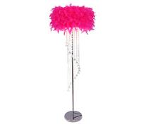 Modern Spiral Crystal Floor Lamp - Stylish Drum Shade for Bedroom & Living Room - Elegant Reading Light Fixture - Contemporary Home Decor Accent
