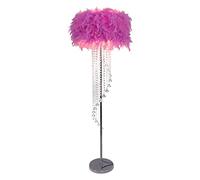 Modern Spiral Crystal Floor Lamp with Drum Shade - Elegant Reading Light for Bedroom & Living Room, Contemporary Design, Adjustable Brightness, Home Decor Accent