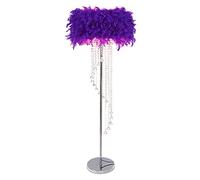 Modern Spiral Crystal Floor Lamp with Drum Shade - Elegant Reading Light for Bedroom & Living Room, Contemporary Design, Stylish Home Decor, Bright LED Lighting