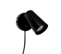 Modern Spot With Switch And Cord Black