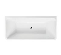 Modern Square Back To Wall Double Ended Bath, 1800 x 800 x 840mm