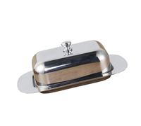 Modern Square Butter Cheese Container Stainless Steel Sealed Kitchen Storage Dish for Baking Snacks Easy Maintenance Multipurpose Kitchen Storage