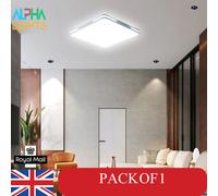 SUNZOS LED Ceiling Light, 36W Daylight White 6500K, 3240LM Bright Indoor Ceiling Lights for Bedroom, Kitchen, Hallway, Outside Porch and More