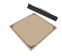Modern Square Mahjong Table Mat With Storage Bag, Anti Slip And Noise Reduction Game Table Cover For Mahjong Poker Cards (Color : Beige, Size : 31.5x31.5inch/80x80cm)