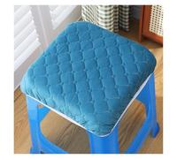 Modern Square Stool Cushion Covers Set - Soft Cotton Pad for Chairs & Stools, Non-Slip Design, Comfortable Home Office Decor - Blue Cushion for Enhanced Comfort (Blue)