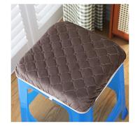 Modern Square Stool Cushion Covers Set - Soft Cotton Pad for Chairs & Stools, Non-Slip Design, Comfortable Home Office Decor - Blue Cushion for Enhanced Comfort (Brown)