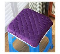 Modern Square Stool Cushion Covers Set - Soft Cotton Pad for Chairs & Stools, Non-Slip Design, Comfortable Home Office Decor - Blue Cushion for Enhanced Comfort (Purple)