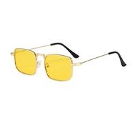 Modern Square Sunglasses Metal Temples Steamspunk Styles Anti Glaring Eyewears for Cycling Running Streetwear Travel Sunglasses