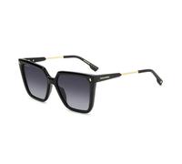Modern Square Sunglasses with Bold Profile- female- Dsquared2- Sunglasses- Black- 57 MM- Accessories 57 MM
