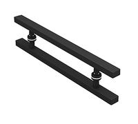 Modern Square Tube Door Handle H SLE Push Pull Design Black Barn Door Handle Stylish Entry Handle for Home Multicolor Options 31.4in & 23.6in Sizes