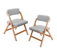 Modern Stackable Armless Guest Chair with Wood Frame - Upholstered Accent Side Chair for Office, Waiting Room, and Living Room