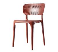 Modern Stackable Dining Chairs - Versatile Indoor & Outdoor Side Chairs for Kitchen Dining Room Office Weddings & Parties - Elegant Red Design for Banquets