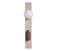 Modern Stadjustable Wall Sconce Yellow Travertine Reading Light Mid Century Wall Mounted Reading Lights for Bedroom Wabi Sabi Milk Glass Lamp for Hallway Bedside Headboard
