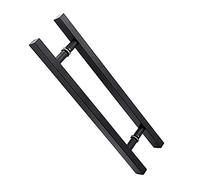 Modern Stainless Steel Double-Sided Barn Door Handle - 100cm Ladder Style, Ideal for Wood/Glass Interior & Exterior Doors, Contemporary Entry Door Hardware
