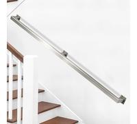 Modern Stainless Steel Handrail，1m 1.5m 2m 2.5m 300cm Wall Mounted Staircase Banister Handrail Safety Hand Rails Support Bar for Indoor and Outdoor(6ft/180cm)