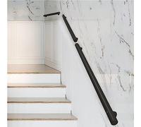 Modern Stainless Steel il for Stairs - Indoor & Outdoor Safety Grab Bar, Wall-Mounted Railing, 1ft to 20ft Lengths, Durable Black Metal Design