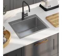 Modern Stainless Steel Inset Kitchen Sink Inset Waste Various Styles