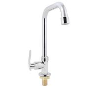 Modern Stainless Steel Kitchen Faucet Single Handle High Arc Mixer Tap for Sink, Cold Water Taps