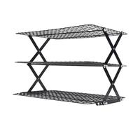 Modern Stainless Steel Kitchen Organizer - 3-Tier Space-Saving Spice Rack, Durable Storage Solution for Condiments and Seasonings, Ideal for Home & Restaurant Use.