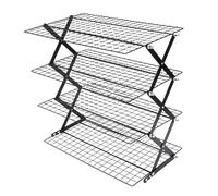 Modern Stainless Steel Kitchen Organizer Rack - 4-Tier Space-Saving Spice Storage Solution for Efficient Kitchen Organization