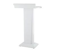 Modern Stainless Steel Portable Lectern Stand - Luxury Teacher Podium for Church Conference & Lectures - Sleek Design Adjustable Height & Lightweight