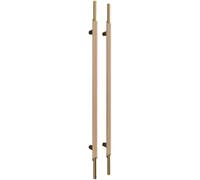 Modern Stainless Steel Push Pull Door Handle, H-Shaped Bar for Commercial Entrance, Sliding Doors, Office, Wood and Glass Doors