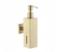 Modern Stainless Steel Soap Dispenser with Pump for Organized Bathroom and Kitchen Spaces (Gold)