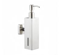Modern Stainless Steel Soap Dispenser with Pump for Organized Bathroom and Kitchen Spaces (Silver)