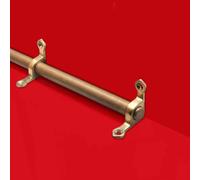 Modern Stair Carpet Bars with Mounting Kit & Supports, Non-Slip Decorative Brass Stair Railing, 10 Units, 76cm, Ideal for Home & Commercial Use