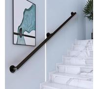 Modern Stair il - Black/White/d Banister Kit 60cm to 4.8m - Wall-Mounted Railing for Indoor/Outdoor Steps - & Safe Solut