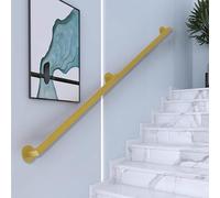 Modern Stair il Kit - Black/White/Gold Wall-Mounted Railing for Indoor/Outdoor Stairs - Available in 60cm to 4.8m - Stylish ils for Safe Stairways (Gold 3ft/90cm)