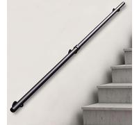 Modern Stair Railing, 510cm Adjustable Support Bar, Non-Slip Iron il for 1-6 Meter Stairs, Water Tube Design, Durable Safety Guardrails